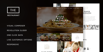 The Restaurant – Restauranteur e Catering One Page Theme