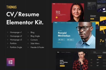 Thomas – Template Kit CV/Portfolio Elementor