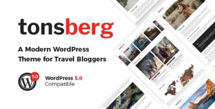 Tonsberg – Um tema WordPress moderno para blogueiros de viagens