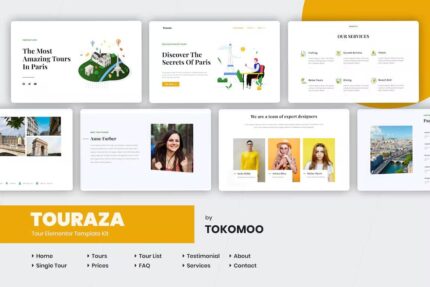Touraza | Template Kit Elementor Agência de Viagens e Turismo