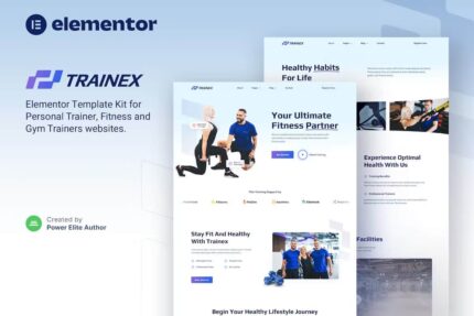 Trainex — Template Kit para personal trainer e fitness Elementor