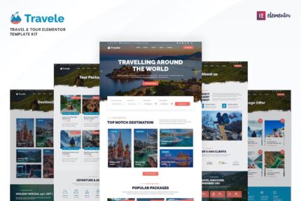 Travele – Template Kit Elementor para Agência de viagens e turismo