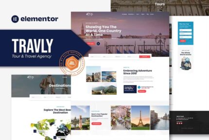 Travly – Kit de modelo Elementor para agências de turismo e viagens