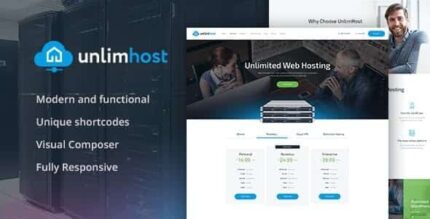 UnlimHost – Tema WordPress de Hospedagem na Web e Tecnologia da Internet