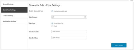 Venda em toda a loja para WooCommerce