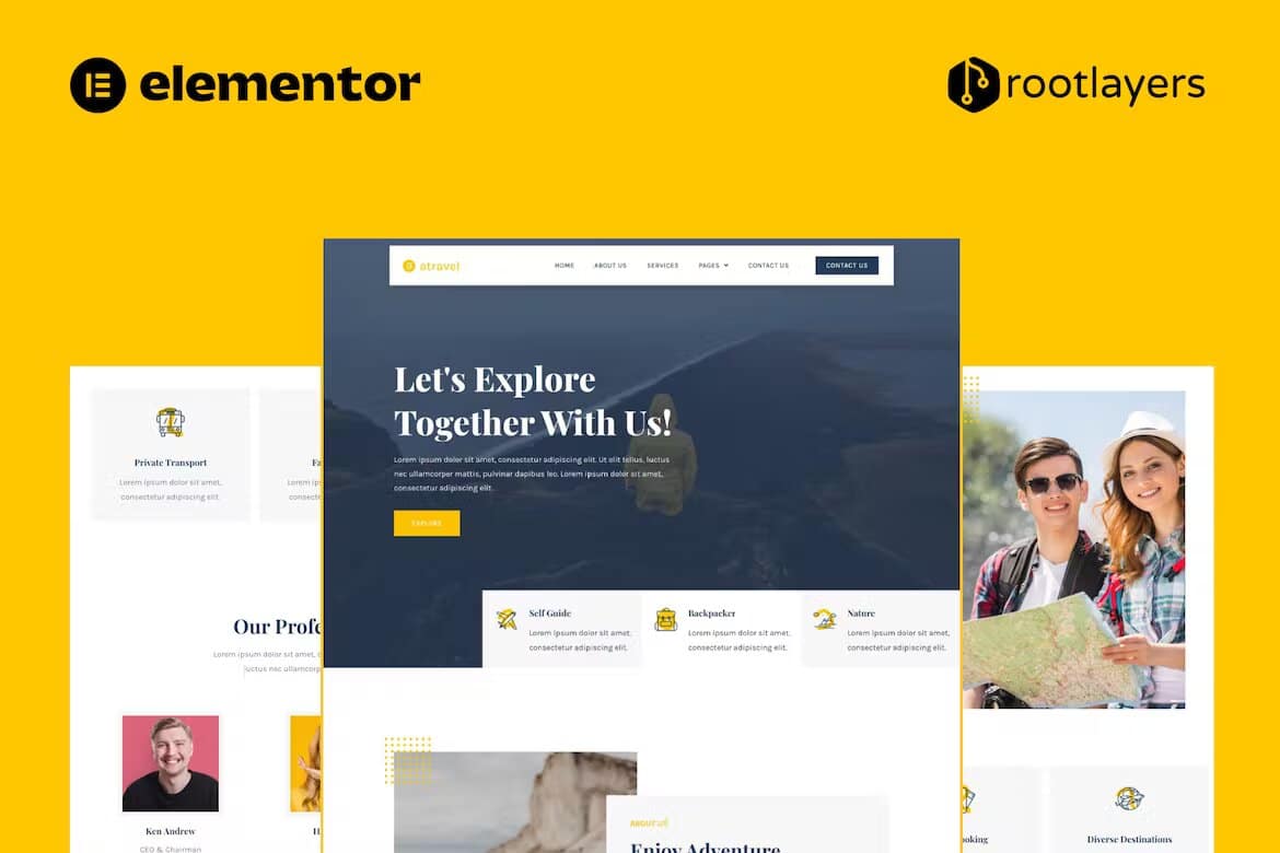 Viajel – Template Kit de site completo Elementor Pro para agência de viagens_644465c1d286b.jpeg