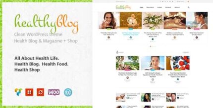 Vida Saudável – Blog com Tema WordPress da Loja Online