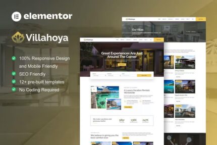 Villahoya – Kit de Modelo Elementor para Aluguel de Férias em Villa