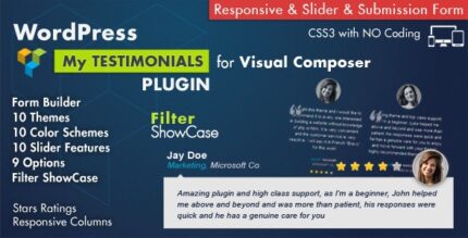 Vitrine de Depoimentos para o Plugin WPBakery Page Builder