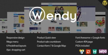 Wendy – Tema WooCommerce para várias lojas