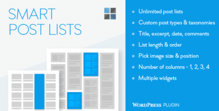 Widget de listas de postagens inteligentes para WordPress