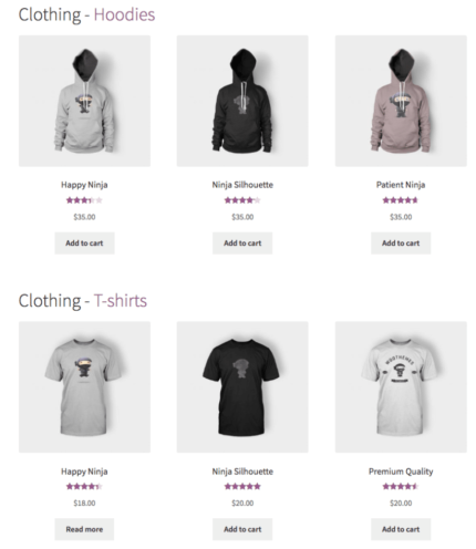 Woocommerce – Layout de categoria aninhado