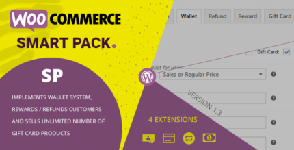 WooCommerce Smart Pack – Cartão-presente, carteira, reembolso e recompensa
