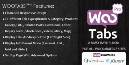 Woocommerce Tabs Pro