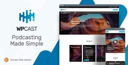 Wpcast – Tema de WordPress de podcast de áudio