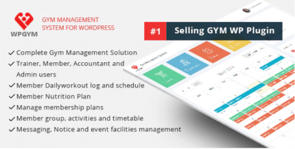 WPGYM – Wordpress Gym Management System